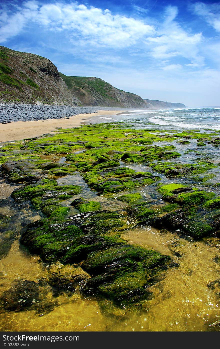 A wild beach in south Portugal