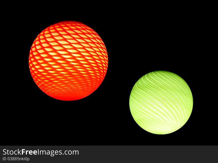 Red and green sphere