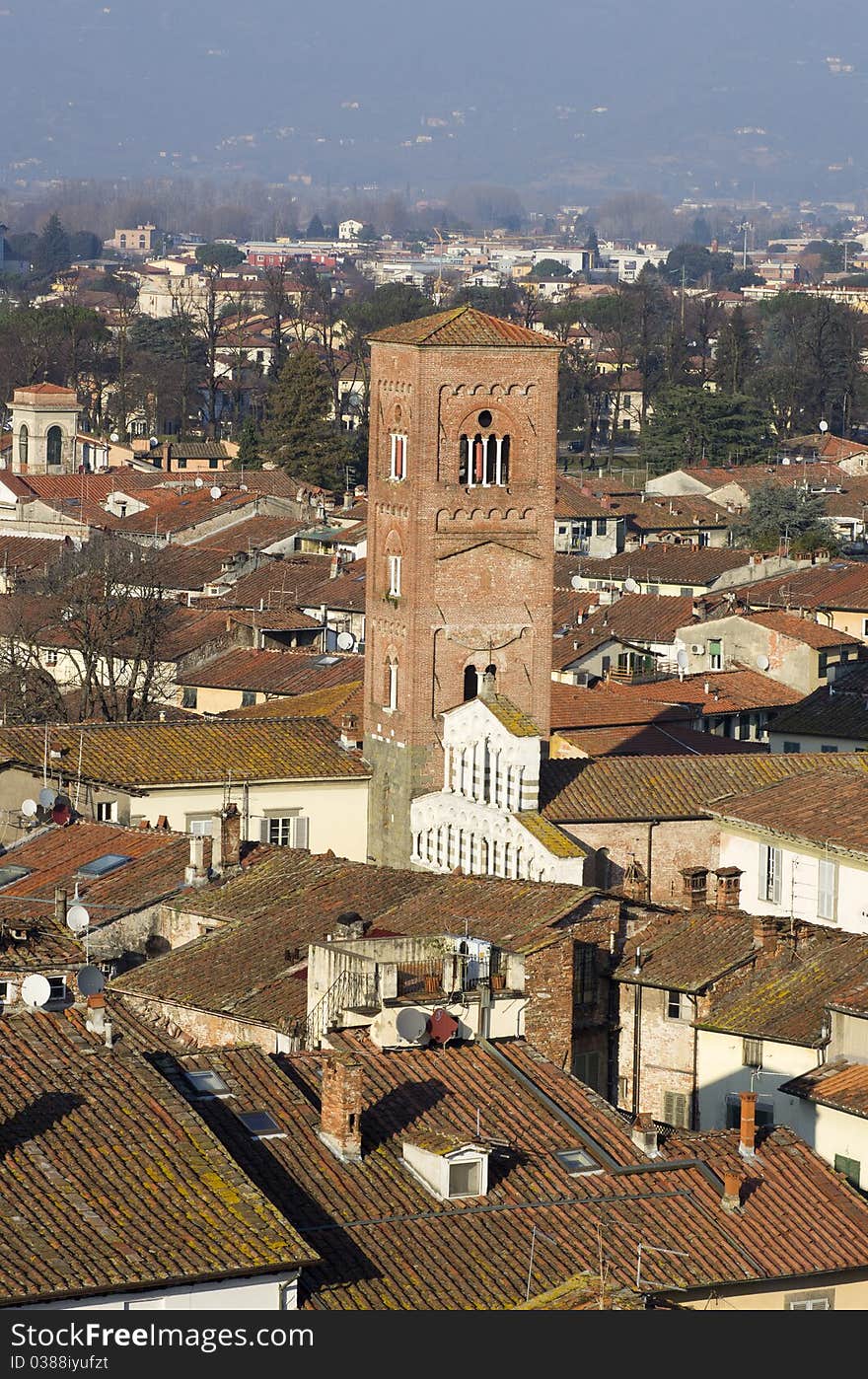 Lucca a beautiful town in tuscany