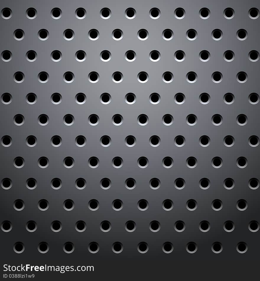 Grid with round dots