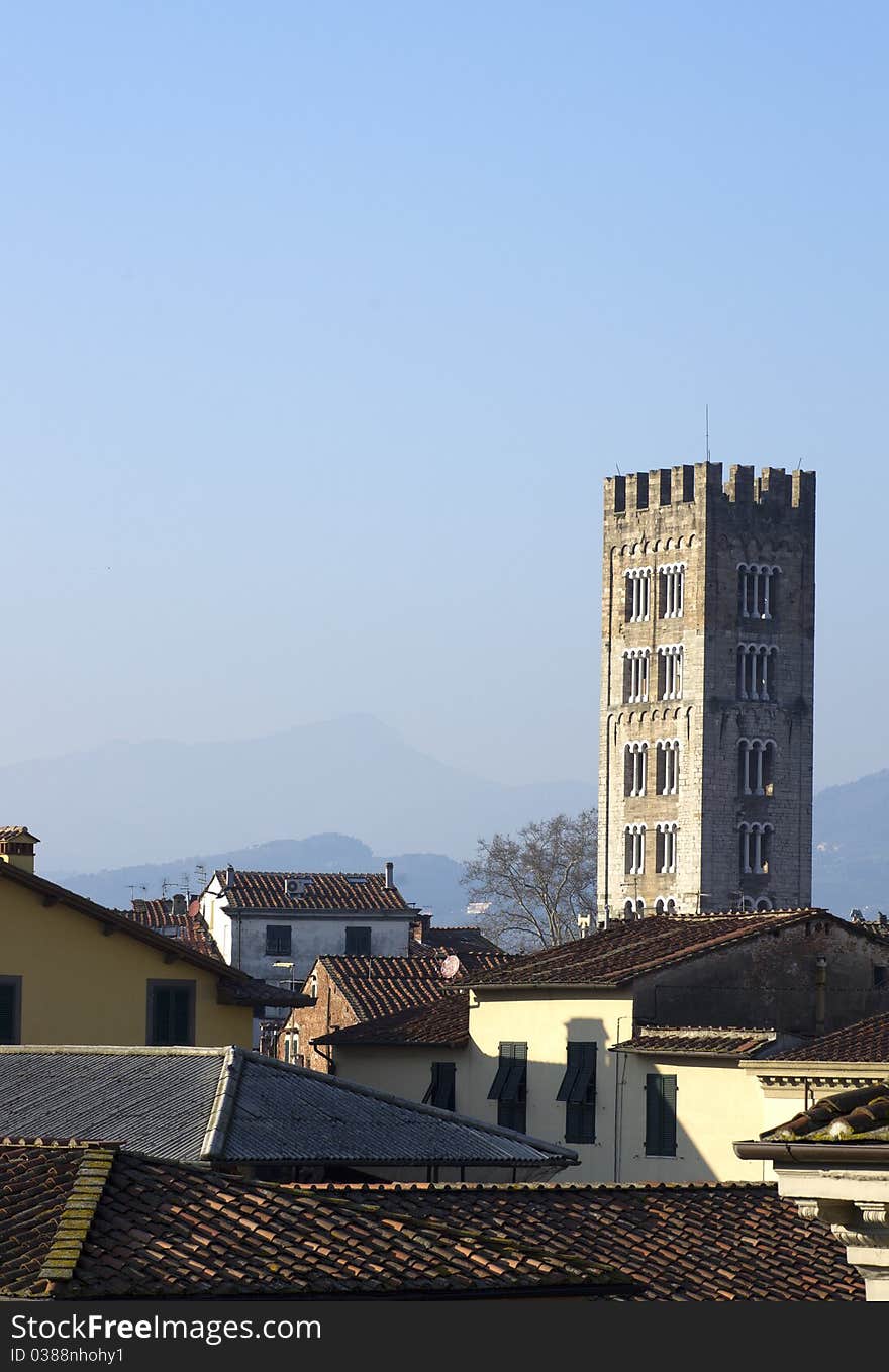 Lucca a beautiful town in tuscany