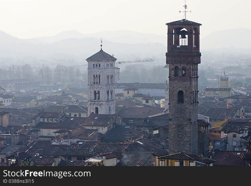 Lucca a beautiful town in tuscany