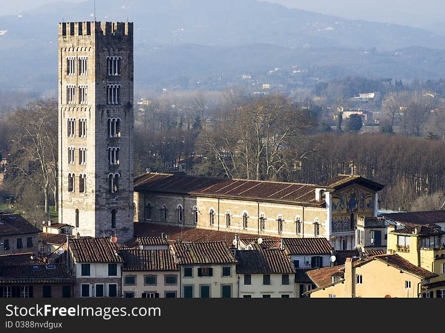 Lucca a beautiful town in tuscany