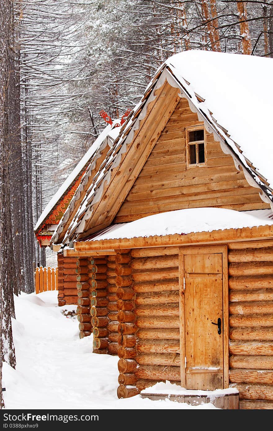 House  wood  log  camping