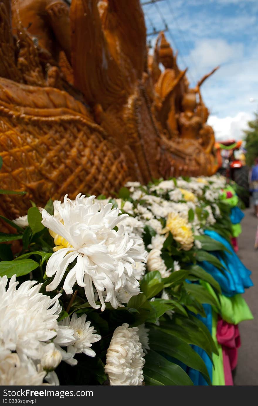 Native thai  Candle festival