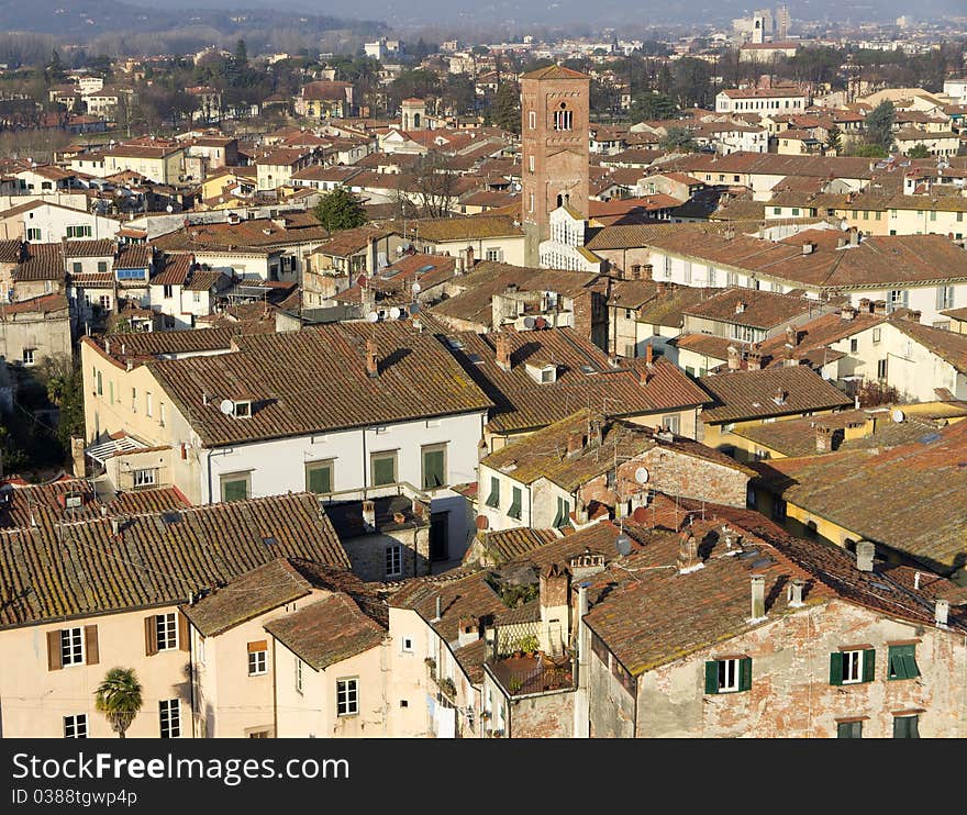 Lucca a beautiful town in tuscany