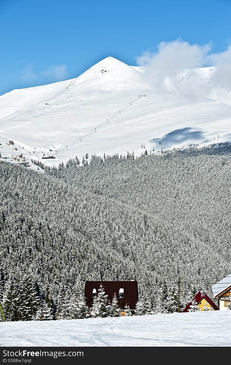 Winter mountain scenery