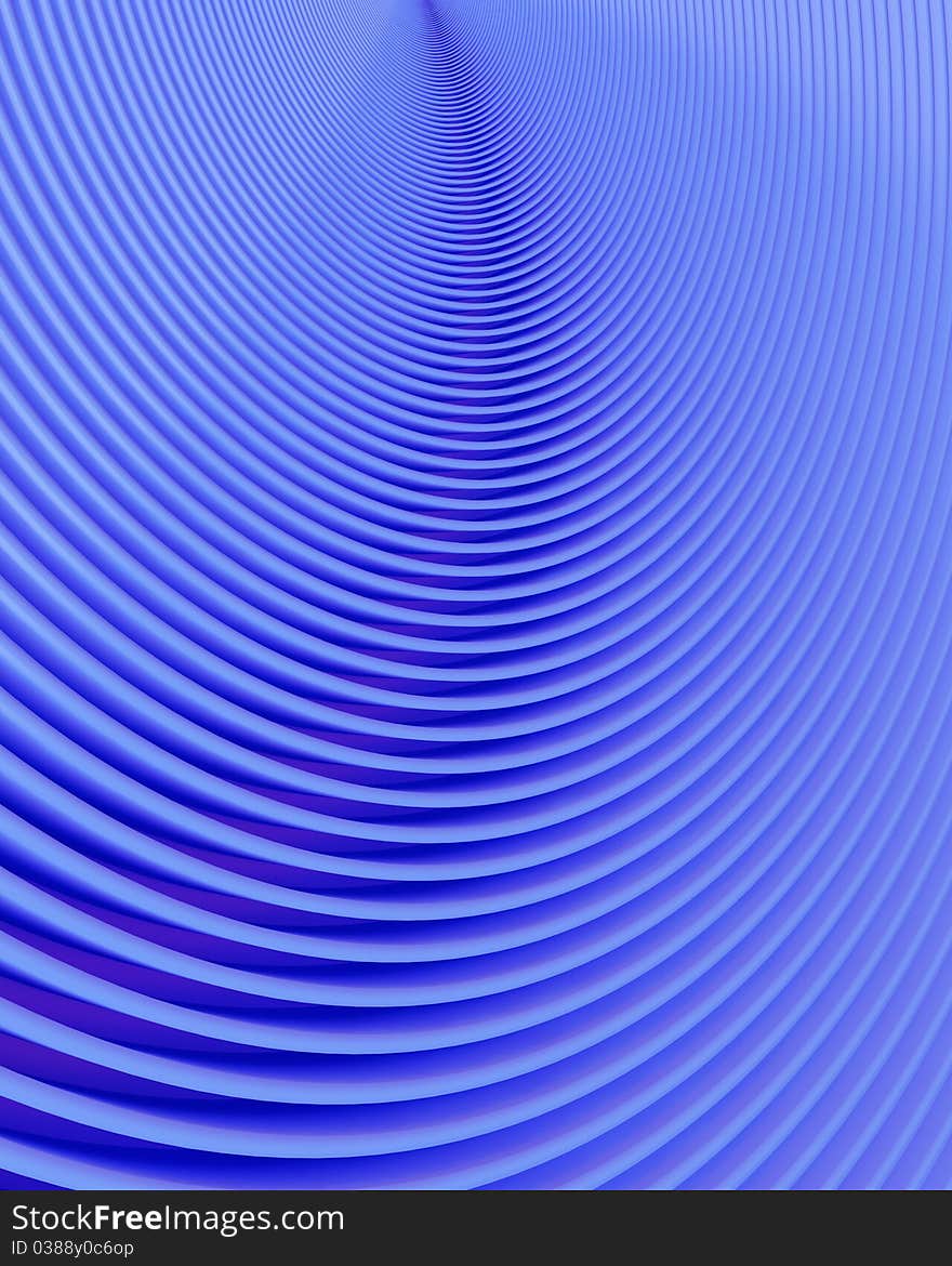 Abstract blue background with curved rows. Abstract blue background with curved rows