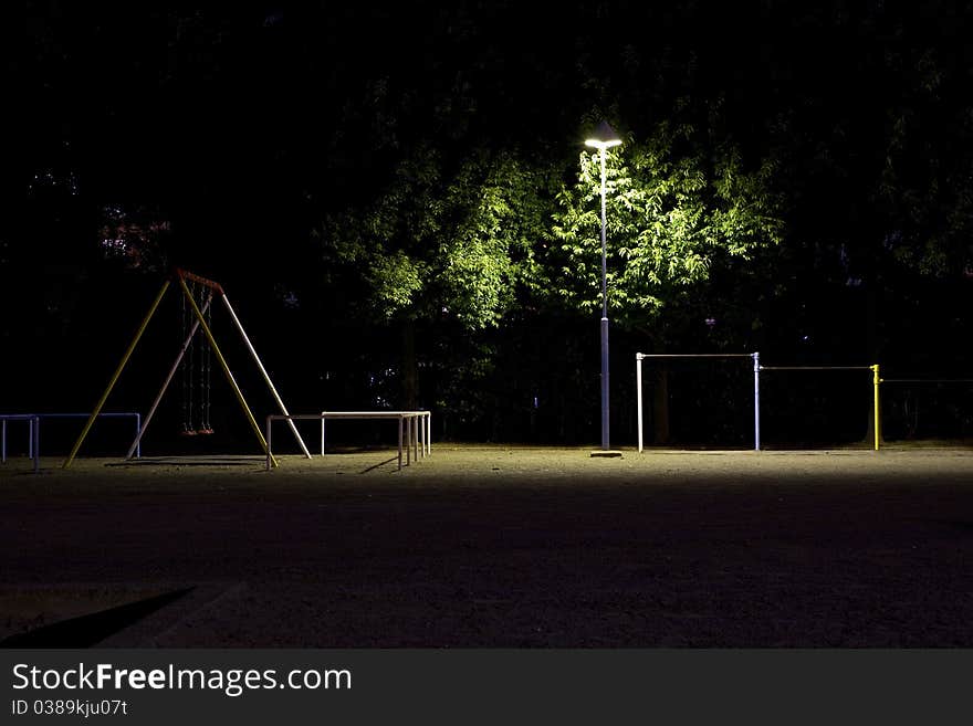 Quiet state park at night. Quiet state park at night