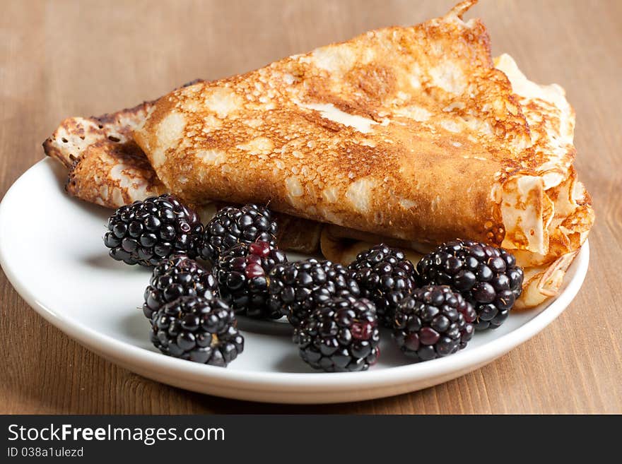 Pancakes And Blackberries