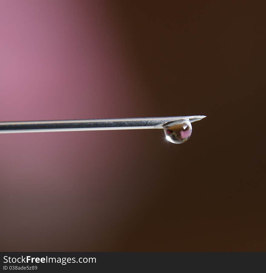 Needle and drop water