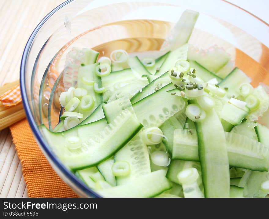 Fresh Salad Of Cucumbers