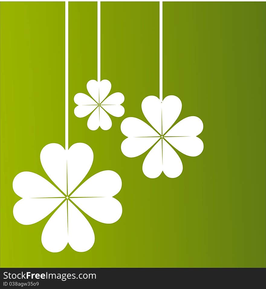 St. patrick's day background with clover