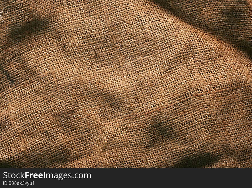 Texture beige industrial bag for background. Texture beige industrial bag for background