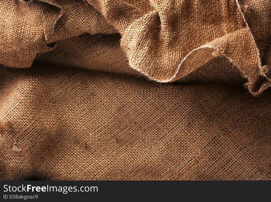 Texture beige industrial bag for background. Texture beige industrial bag for background