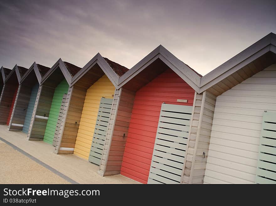 Beach huts