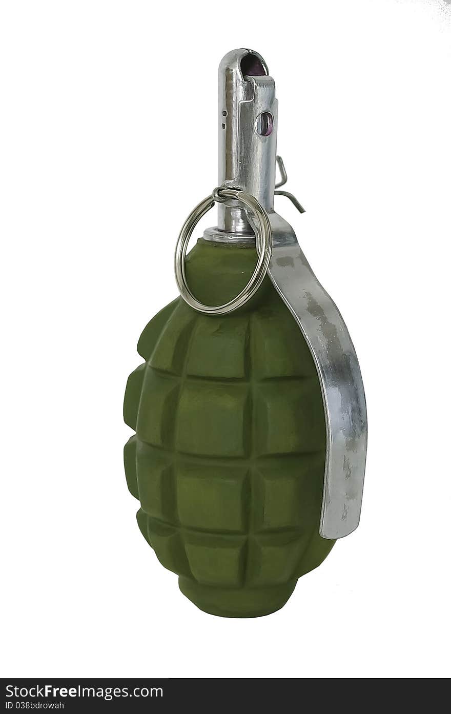 Grenade isolated on a white background