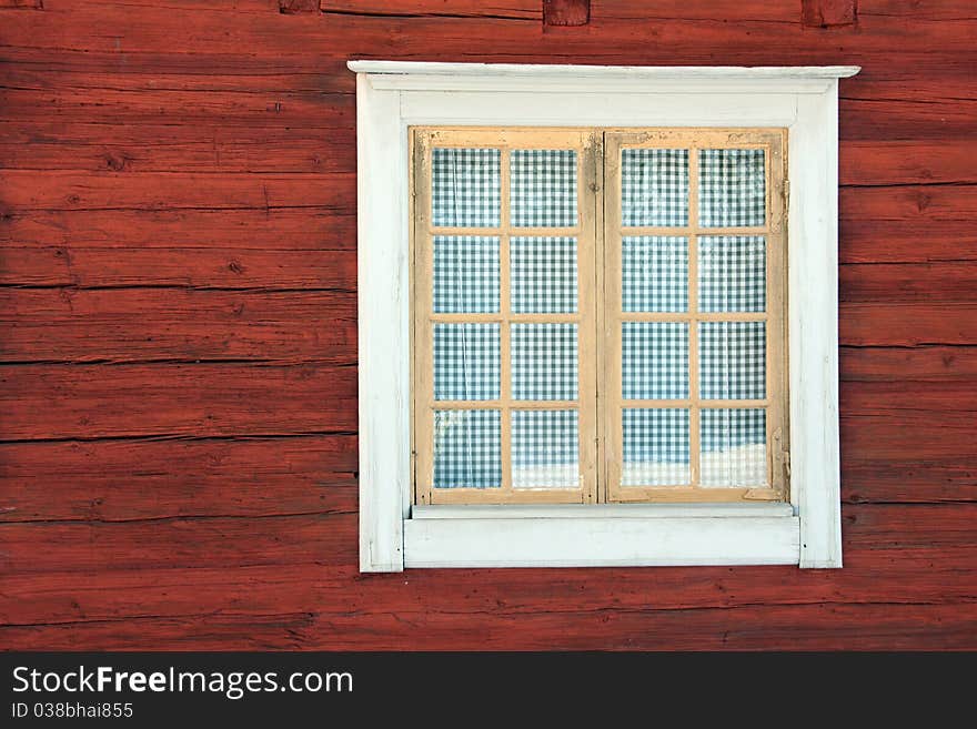 Window in a timber house