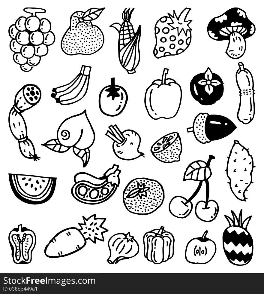 Hand Draw Vegetable