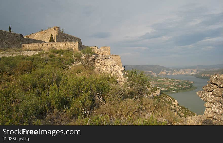 Castle on the top of a mountain