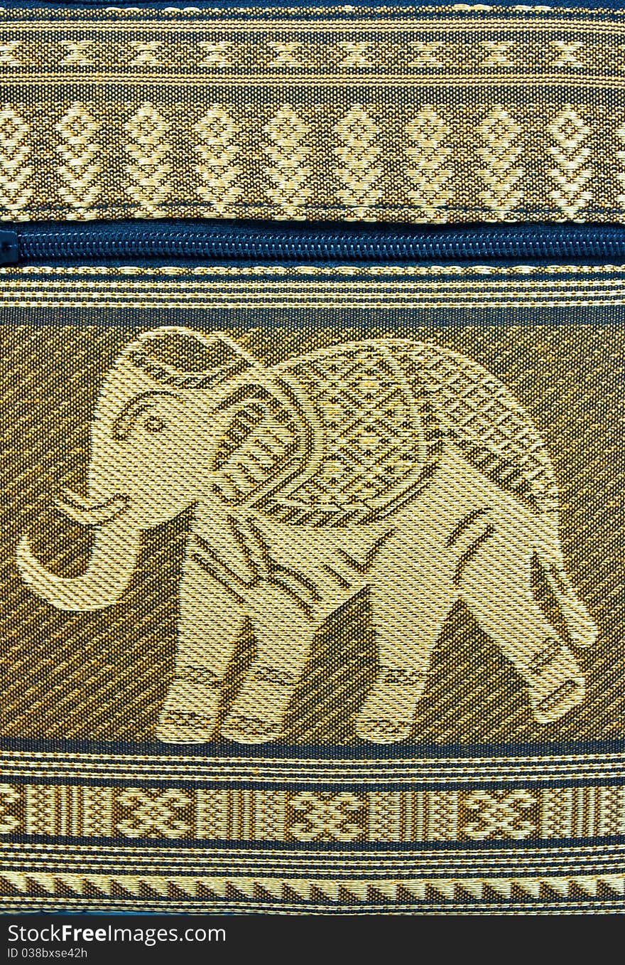 PATTERN THAI SILK ELEPHANT