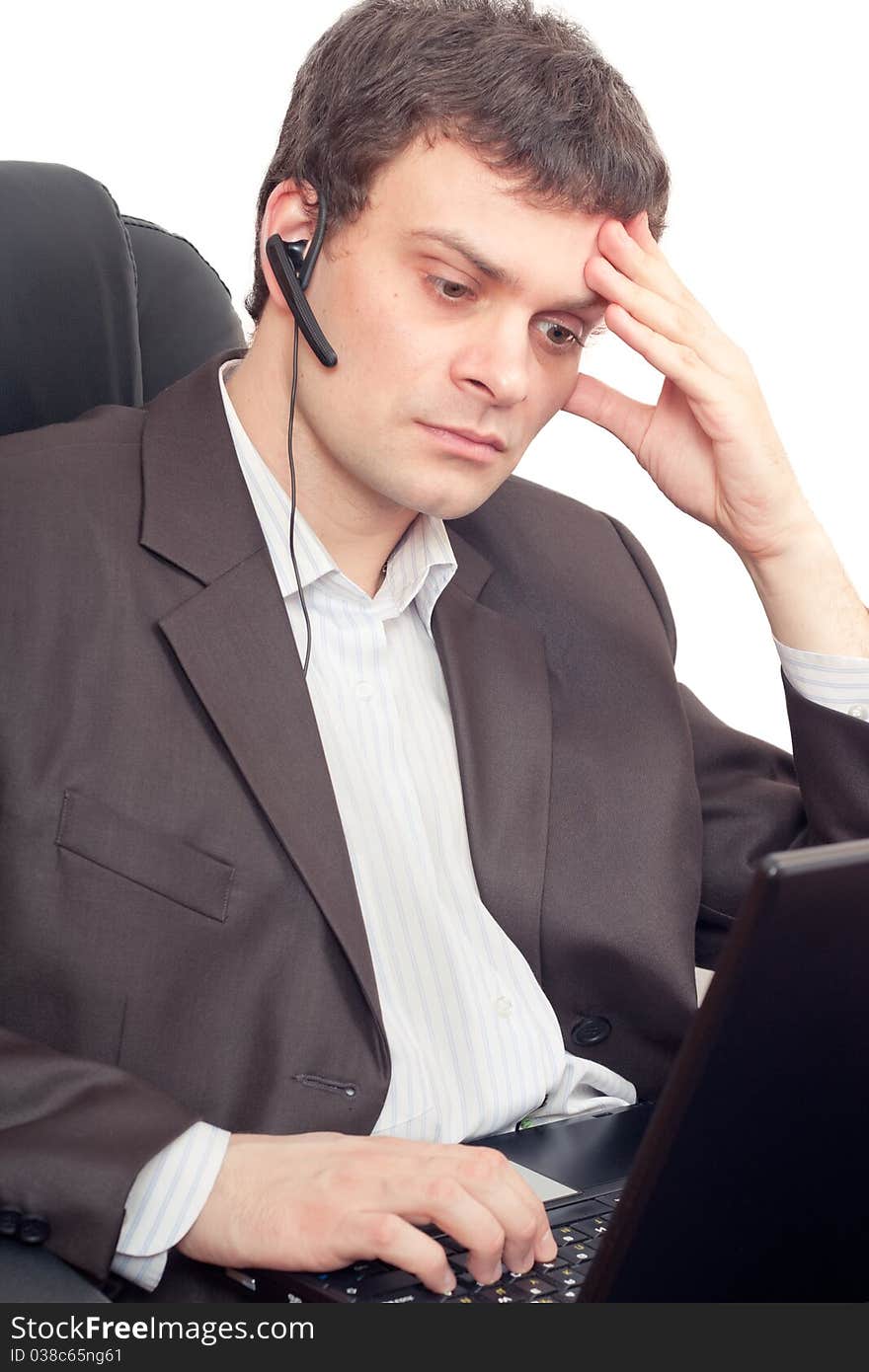 Businessman With Headset