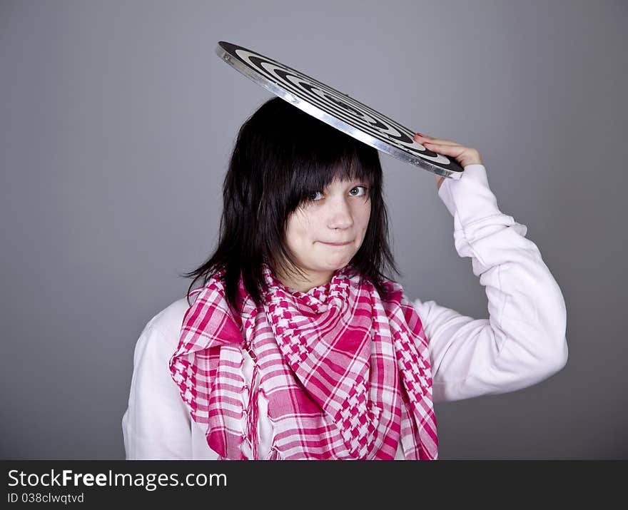 Girl with darts.