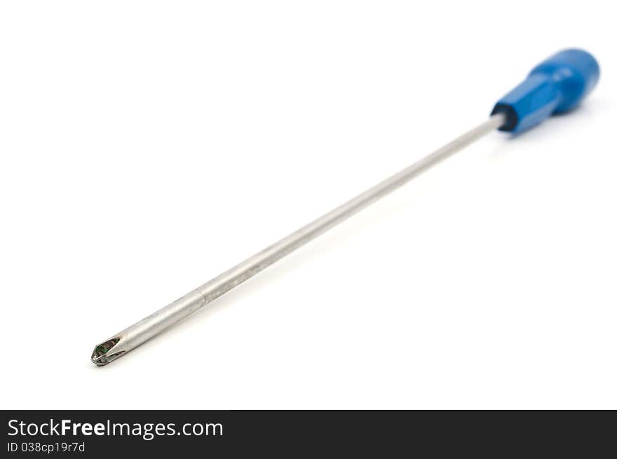 Screwdriver on a white background