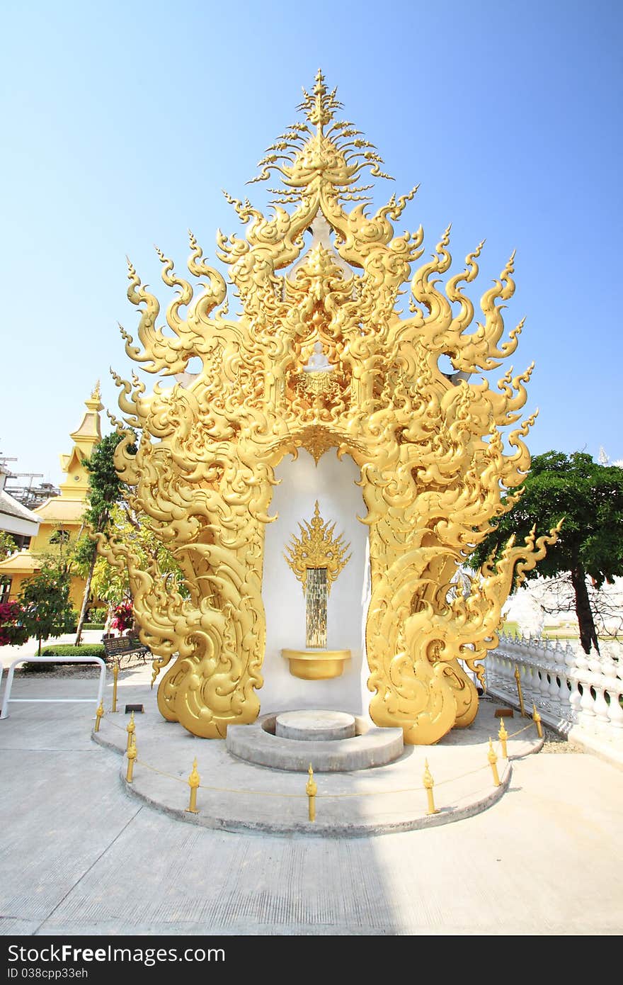 Statue in Wat Rong khun, Thai white temple. Statue in Wat Rong khun, Thai white temple