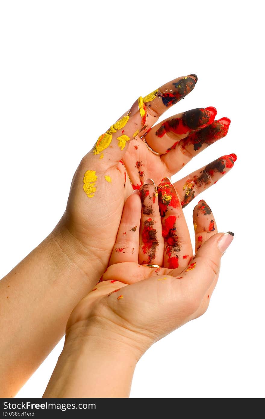 Painter s color hand