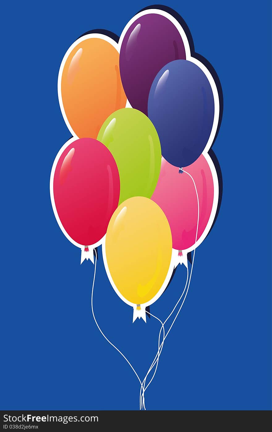 Greeting Card With Ballons