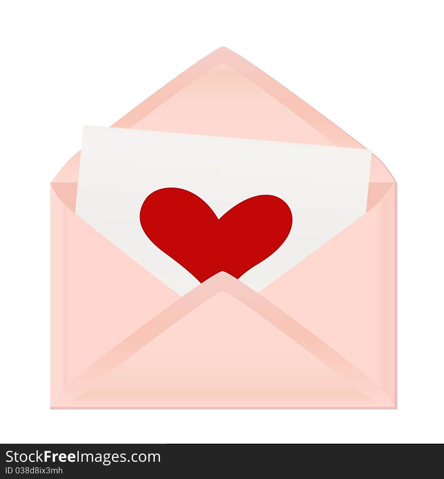 Valentine's day greeting letter vector