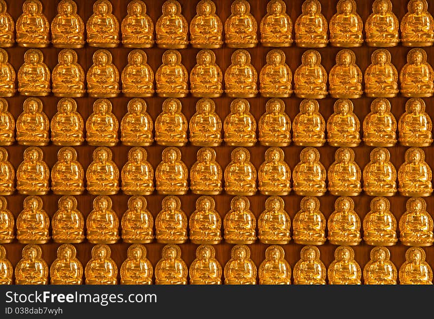 Buddha temple wall in Wat-Leng-Noei-Yi in thailand