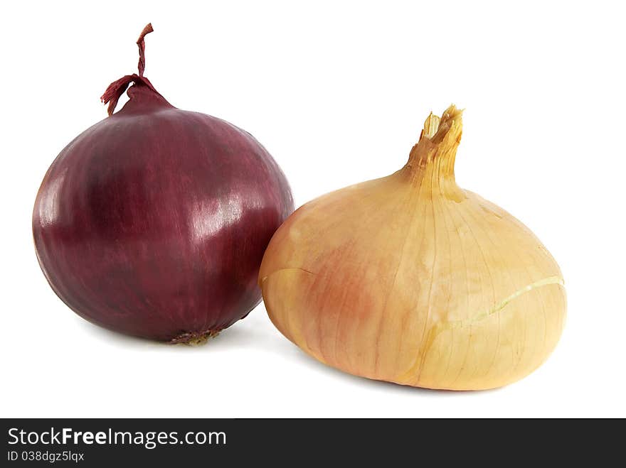 Red and yellow onions