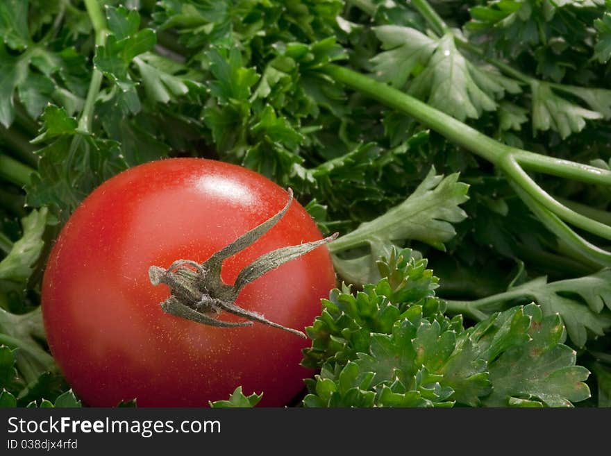 Small red tomatoes for cooking various delicacies and decorations.