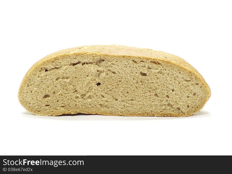 Bread isolated on white background