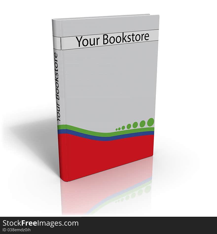 An illustration of an book as a design template