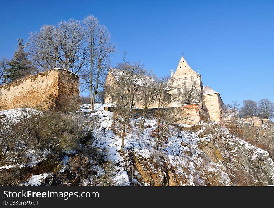 Small historical castle in Bechyne