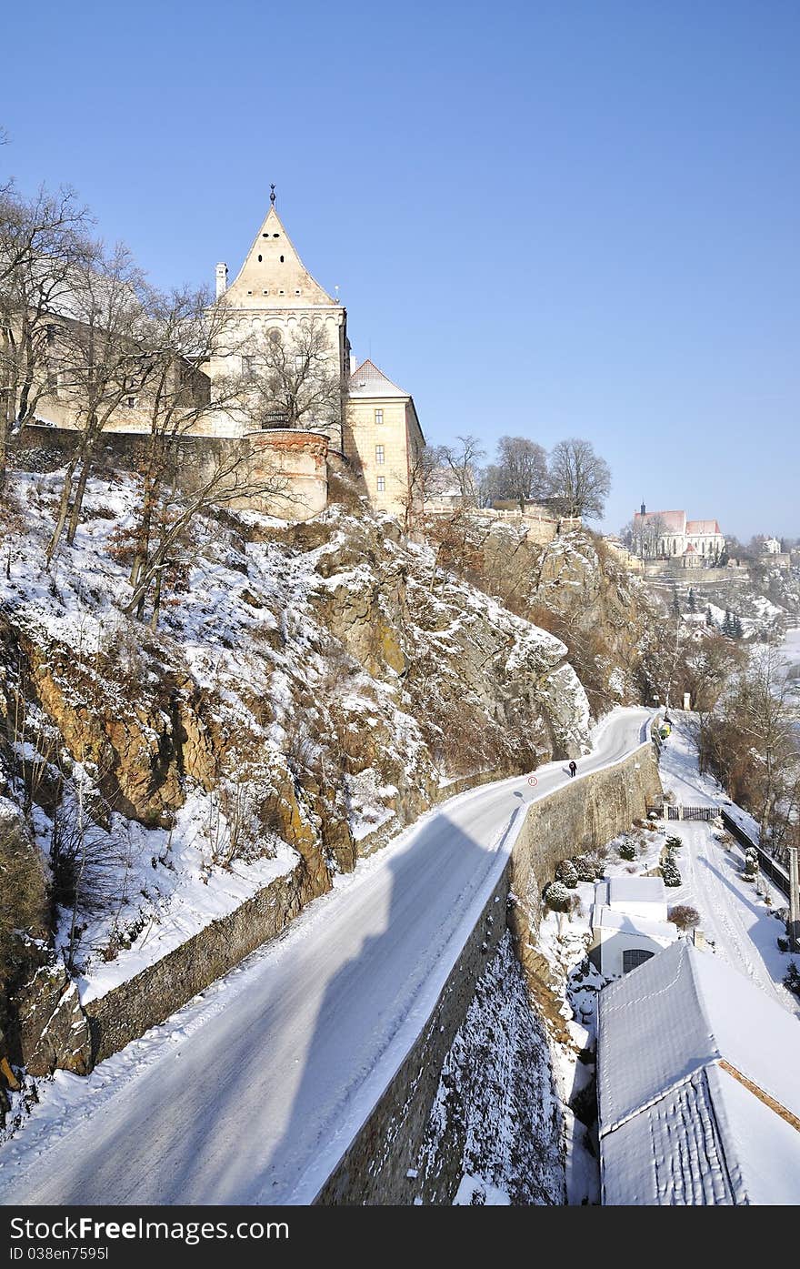 Small historical castle in Bechyne