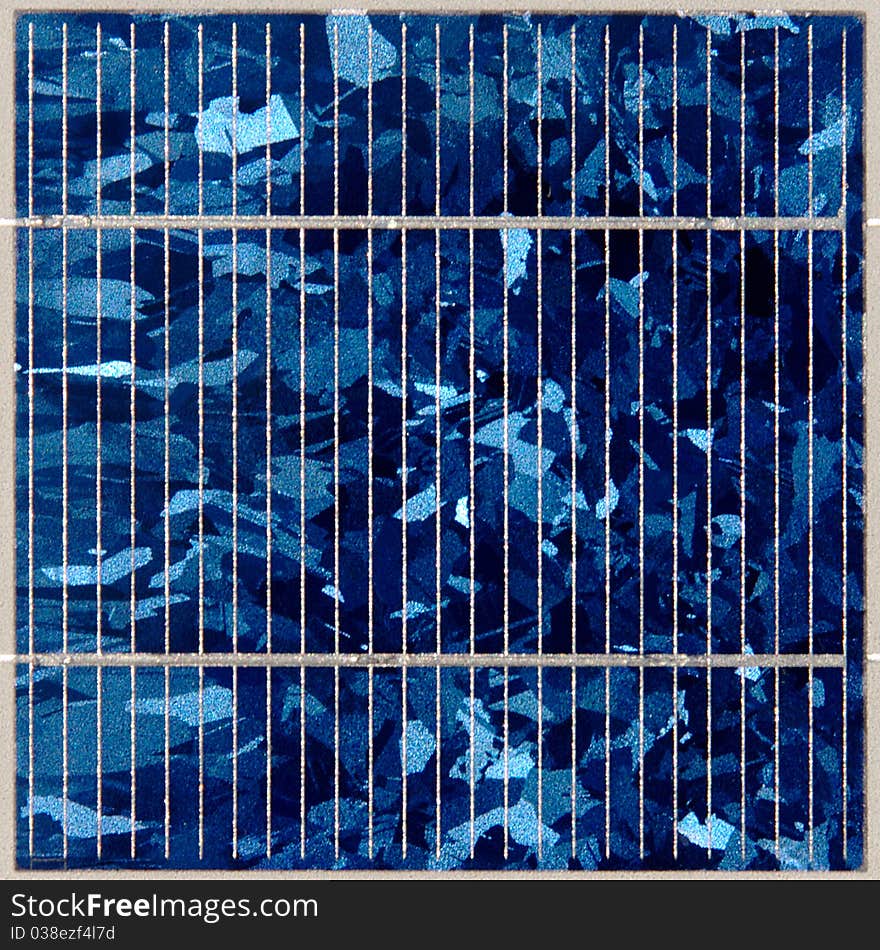 Solar panel close up