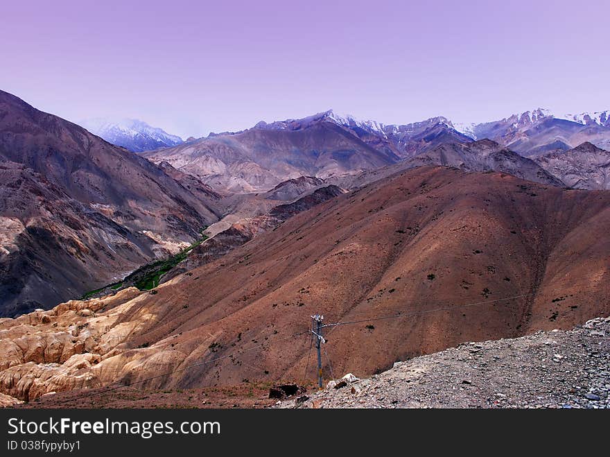 Ladakh mountain range