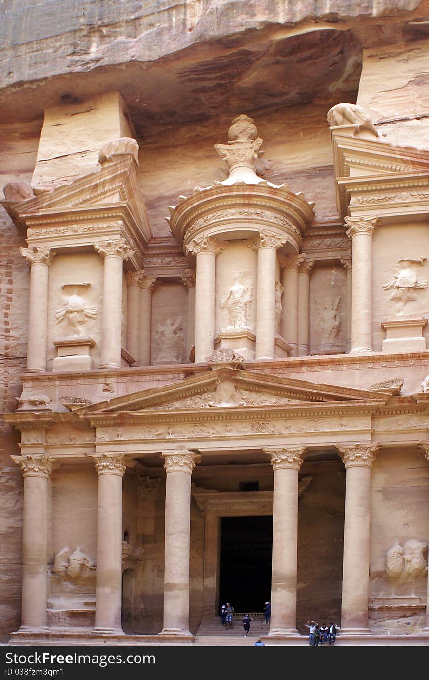 Monastery at Petra in Jordan. Monastery at Petra in Jordan