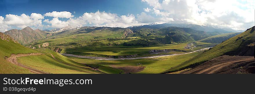 Mountain landscape panorama