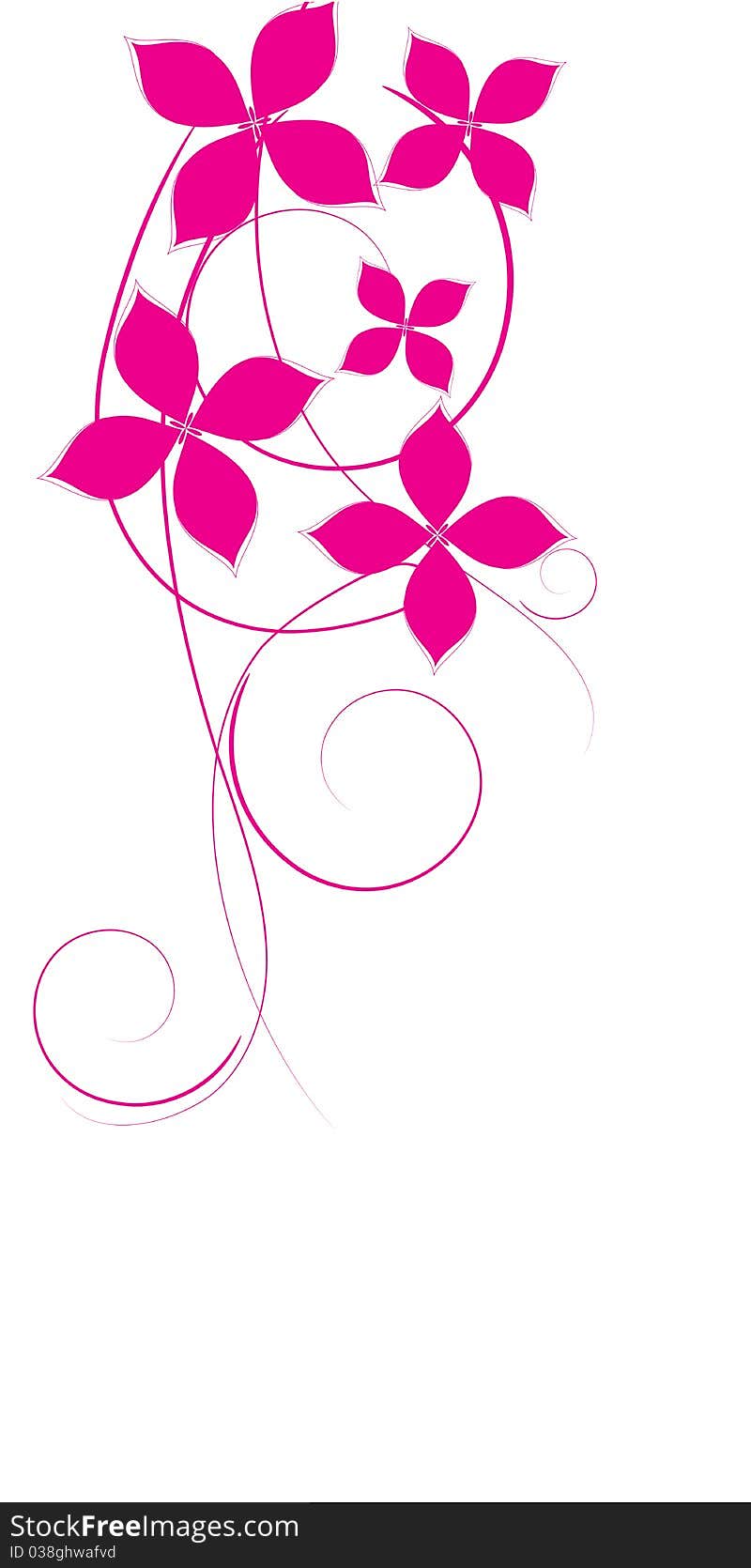 Abstract flowers background with place for your text