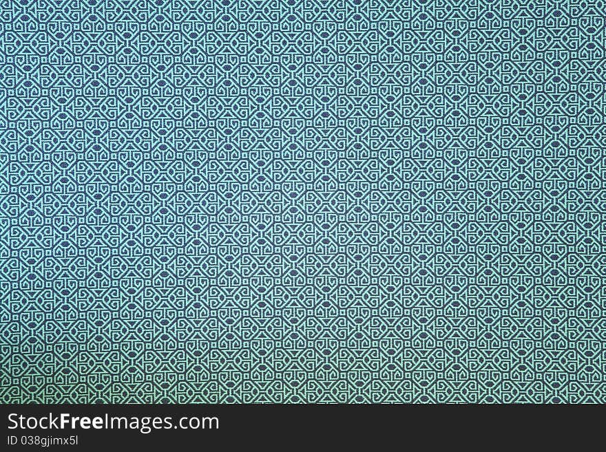 Pattern of light blue traditional clothing wall paper panel