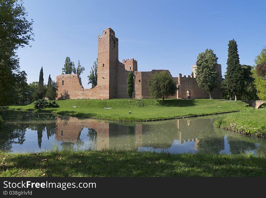 The castle of noale in venice italy. The castle of noale in venice italy