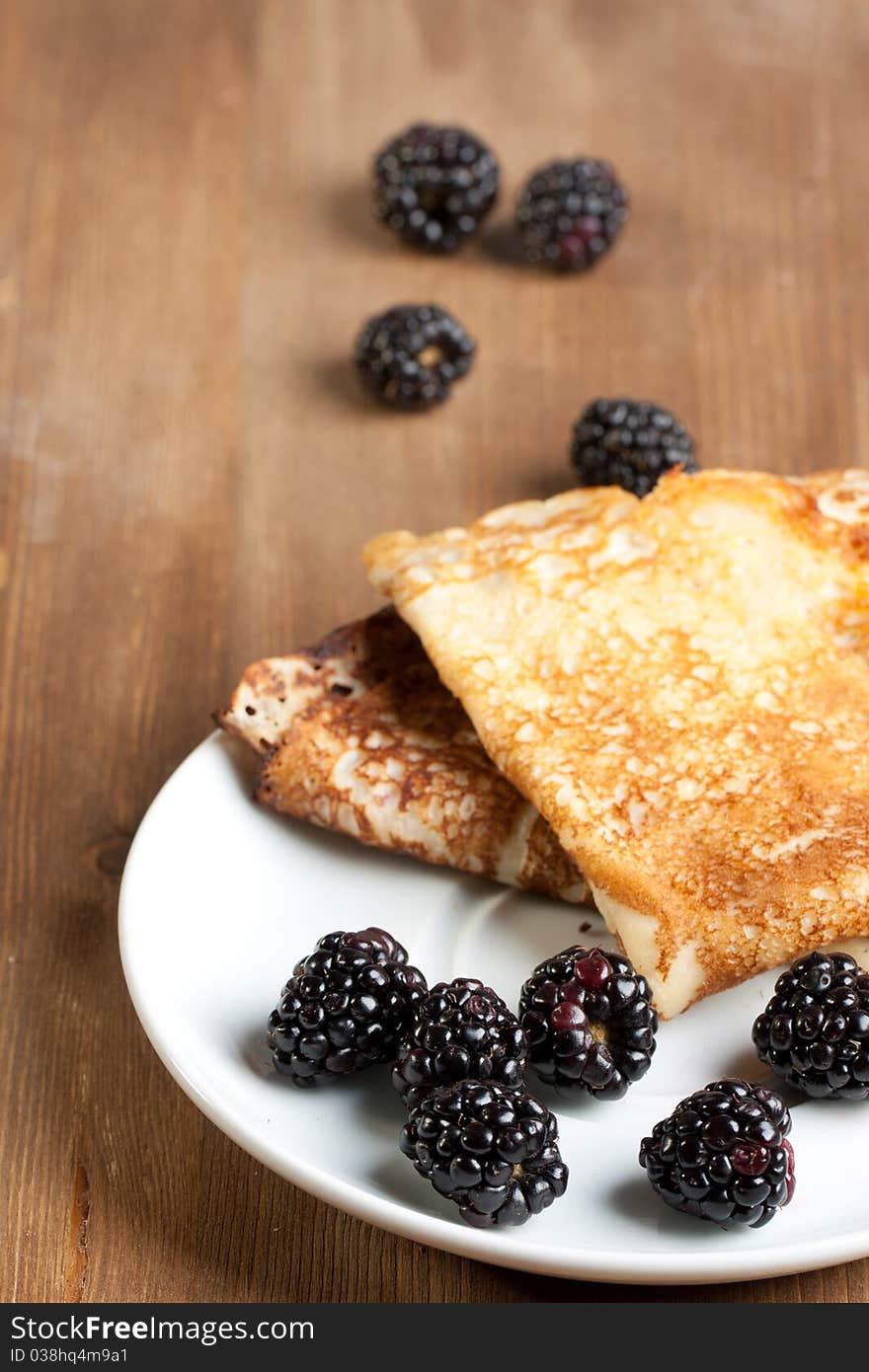 Pancakes And Blackberries