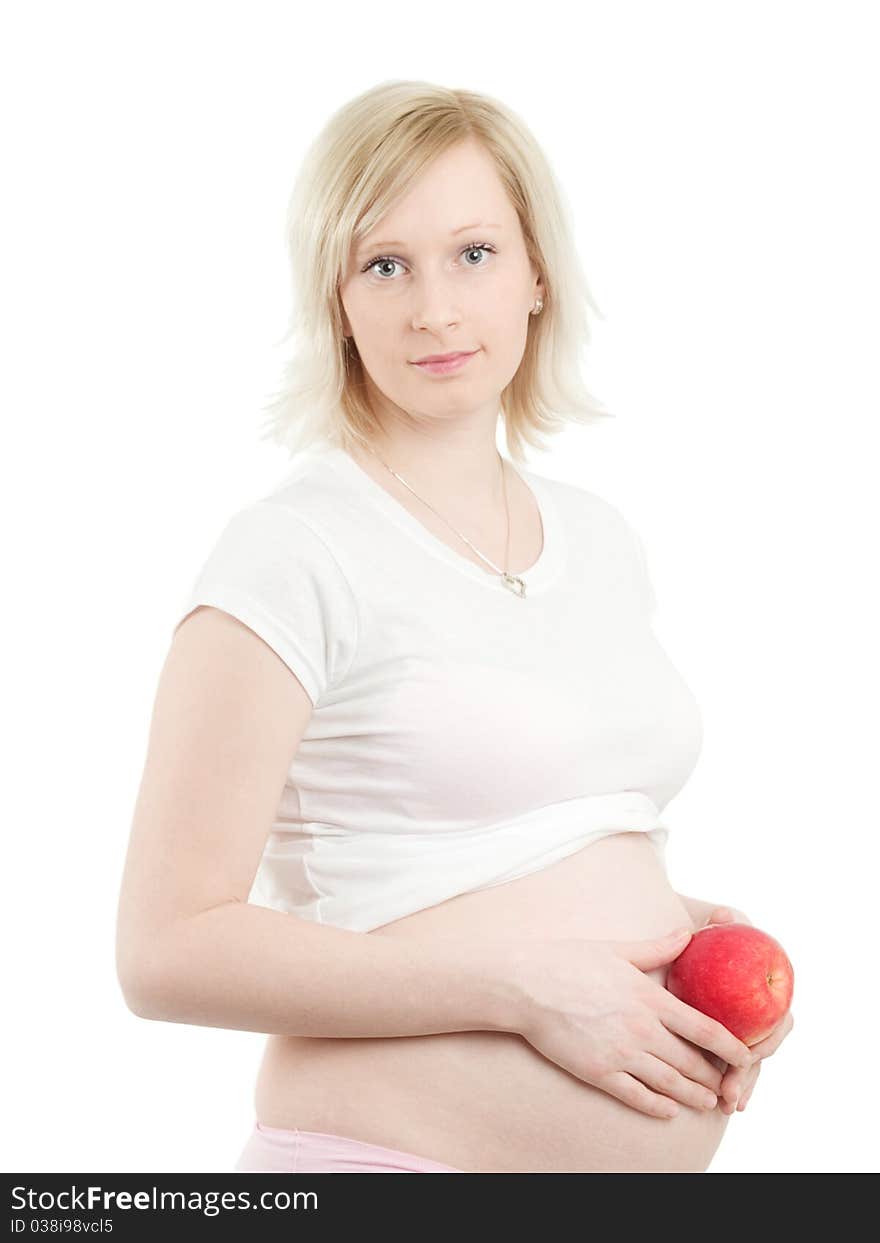 Studio portrait woman on isolated background. Studio portrait woman on isolated background