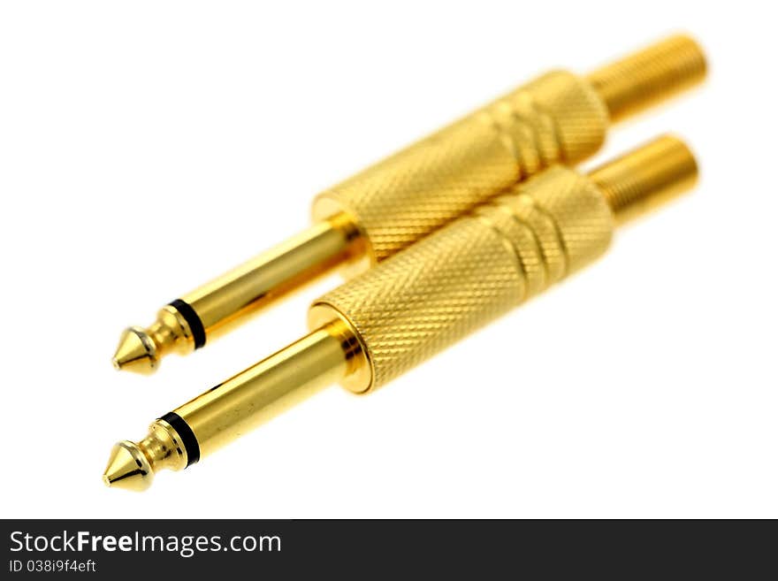 Gold plated audio connectors