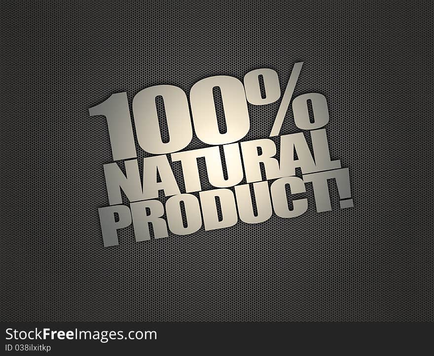 Ecological message on abstract metalic mesh background. Ecological message on abstract metalic mesh background